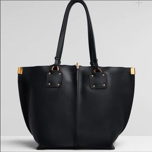 Chloe Black Vick Leather Tote Bag